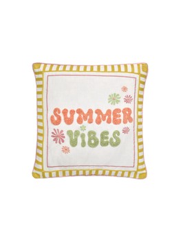 Fusion Summer Vibes Slogan Filled Cushion In Multi 43 X 43cm €22.99 at Very.ie