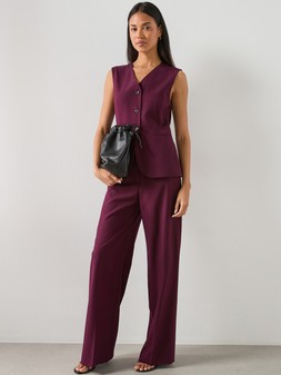 Mango Long Suit-style Jumpsuit - Purple €100 at Very.ie