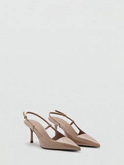 Mango Patent Heeled Shoes - Nude €58 at Very.ie