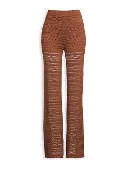 Michelle Keegan Co Ord Metallic Knit Trousers - Brown €45 at Very.ie