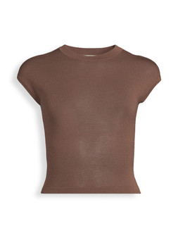Michelle Keegan Knitted T Shirt - Brown €35 at Very.ie