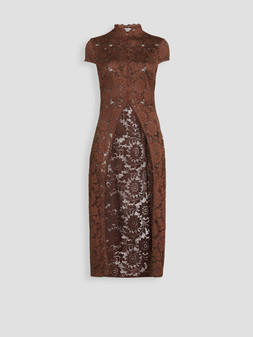Michelle Keegan Longline Lace Top Co Ord - Brown €58 at Very.ie