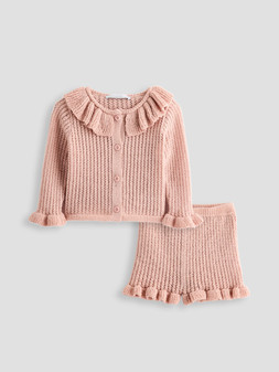 Michelle Keegan Mini Me Frill Jumper & Trouser Co Ord - Light Pink €35 at Very.ie