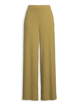 Michelle Keegan Ribbed Wide Leg Trouser - Olive €38 at Very.ie