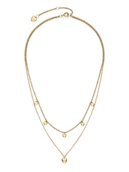 Olivia Burton Mini Heart Light Gold IP Double Layered Necklace €109 at Very.ie