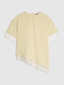 River Island Lace Trim Asymmetric T-Shirt €48 @Very.ie