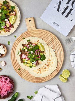 Sur La Table Large Round Paddle Serving Board- Hevea Wood €45.99 at Very.ie