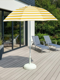 The Very Collection 2M Push Up Parasol- Yellow Stripe €43.99 at Very.ie
