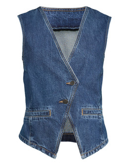 The Very Collection Asymmetric Denim Co-ord Waist - Dark Wash €40 at Very.ie