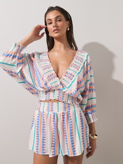 The Very Collection Aztec Co Ord Top €32, Aztec Co Ord Short €28 at Very.ie