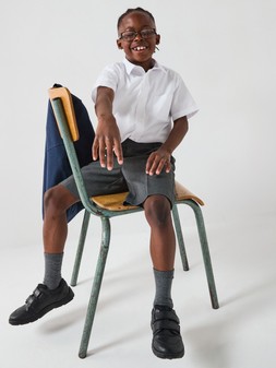 The Very Collection Boys 3 Pack Slim Fit Short Sleeve School Shirt - White €11 at Very.ie