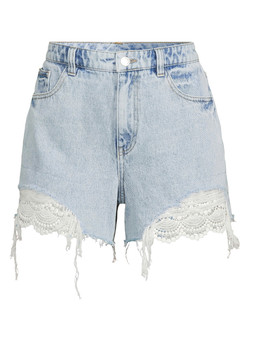 The Very Collection Crochet Lace Trim Denim Shorts - Mid Wash €35 at Very.ie