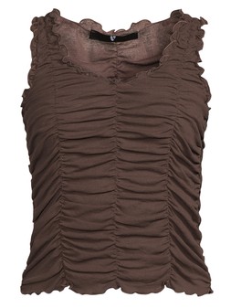 The Very Collection Ruched Vest - Brown €22 at Very.ie