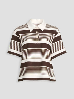 The Very Collection Collared Stripe Short Sleeve Rugby Top €32 at Very.ie