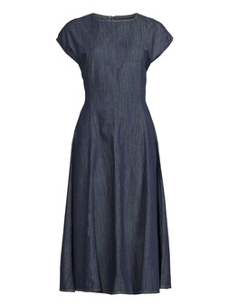 The Very Collection Denim Seamed Midi Dress - Dark Wash €58 at Very.ie