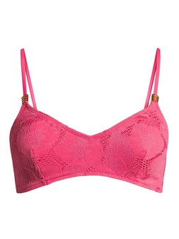 The Very Collection Floral Textured Twist Bikini Top €22 at Very