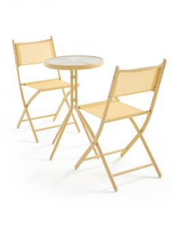 The Very Collection Hawaii 3-Piece Bistro Set - Buttermilk €73.99 at Very.ie