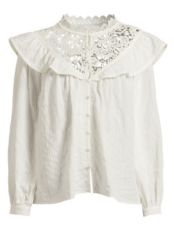 The Very Collection Lace Insert Frill Blouse €50 at Very.ie