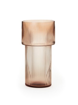The Very Collection Light Smoked Ribbed Vase €21 at Very.ie