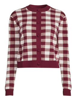 The Very Collection Crew Neck Gingham Cardigan €30 at Very.ie