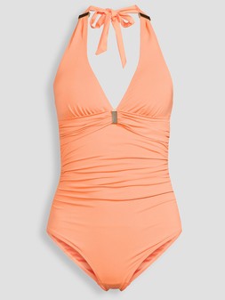 The Very Collection Ruched Trim Shape Swimsuit - Orange €35 at Very.ie