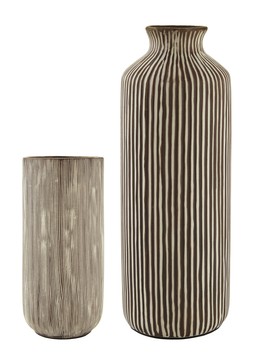 The Very Collection Set of 2 Striped Vases €35.99 at Very.ie