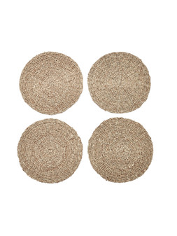 The Very Collection Set of 4 Round Dark Seagrass Placemats €19.99 at Very.ie