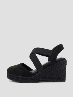 The Very Collection Wide Fit High Closed Toe Wedge Shoe - Black €35 at Very.ie