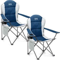 Trail Falcon Padded Camping Chair 2 Pack - Blue €63.99 at Very.ie