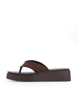 The Very Collection Wedge Toe Thong Sandal - Brown €38 at Very.ie
