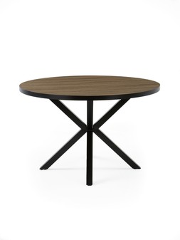 Very Home Oslo 120 cm Round Dining Table in Oak Effect:Black - FSC® Certified £299