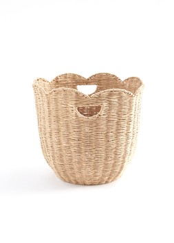 VLUF8 The Very Collection Home Scalloped Round Storage Basket – 37 cm £25