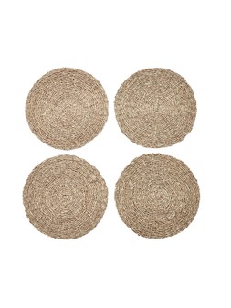 VQQB2 The Very Collection Set of 4 Round Dark Seagrass Placemats £15