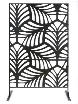 W70TY The Very Collection Vertical Leaf Metal Garden Screen (Free Standing - 3 Sheets) £130