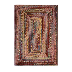 WAQ8D The Very Collection Tropico Indoor Outdoor Bordered Rug - Multi from £55