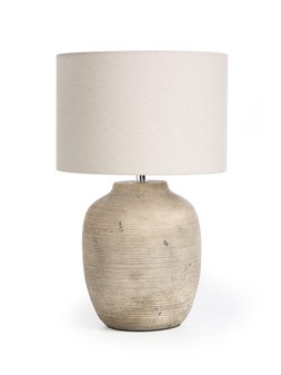 WFC7Y The Very Collection Worn Concrete Ceramic Table Lamp £45