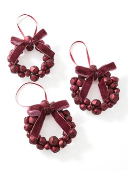 WJHUB The Very Collection Heart Berry Baubles (set of 3) £16
