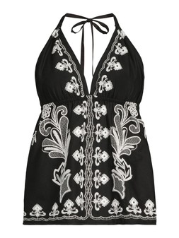 WO3SV The Very Collection Embroidered Beach Top £24