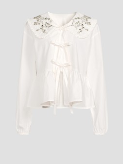 WO9B7 The Very Collection Embroidered Collar Blouse £35
