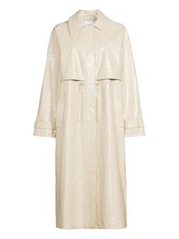 WOK3E The Very Collection Cream PU Trench £75