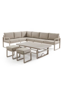 WRCGZ The Very Collection Pensacola Corner Sofa Outdoor Dining With Lift-Up Table £899
