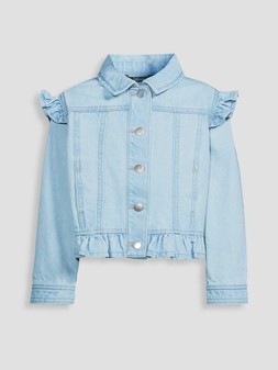 WRQ3T The Very Collection Girls Denim Frill Jacket from £17