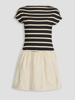WSI66 The Very Collection Woven Hem Stripe T-Shirt Mini Dress £25