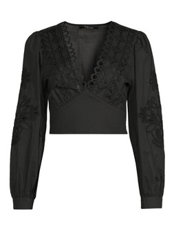 WSKD5​ The Very Collection Black Broderie Top £35