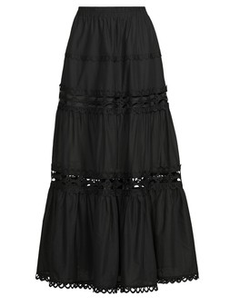 WSKD6 ​The Very Collection Black Broderie Maxi Skirt £45