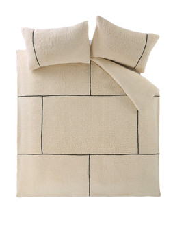 WYIKK The Very Collection Cosy Sherpa Duvet Set FROM £35