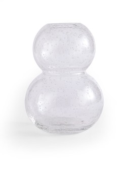 WYYA5 The Very Collection Clear Bubble Glass Vase - Bobble Stack £18