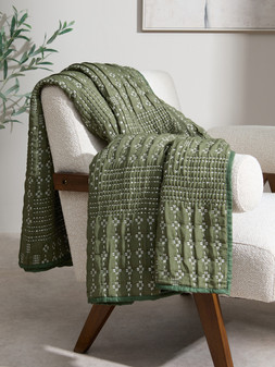 X0567 The Very Collection Country Cabin Matelasse Blanket £35 1