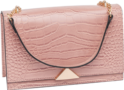 Deichmann Pink Croc Cross Body Bag, &pound;14.99