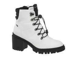 Deichmann White Mexx Dami Lace Up Chunky Heeled Ankle Boot
